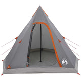 Tipi Tent Water-Resistant 3-Person Grey and Orange 42042208
