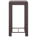 Garden Bar Set Brown, Cream white PE rattan, steel Regular 3095381