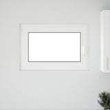 Basement Window RISOR 90 x 50 cm PVC and Glass Anthracite 42047285