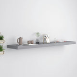 Floating Wall Shelf Grey 120x23.5x3.8 cm MDF 323862