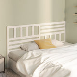 Bed Headboard White Solid Pine Wood Large Decorative Inlays 814165