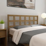 Bed Headboard Honey Brown 156x4x100 cm Solid Wood Pine 817898