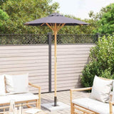 Garden Parasol Dark Grey 150 x 210 cm Bamboo 4108084