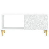 Coffee Table White 90 x 50 x 40 cm Engineered Wood 895185