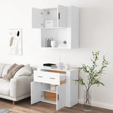 Highboard White Engineered Wood 3185367