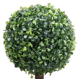 Artificial Boxwood Plant with Pot Ball Shaped Green 118 cm 336511