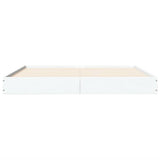 Bed Frame without Mattress White 150x200 cm Engineered Wood 842014