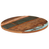 Round Table Top 70 cm 25-27 mm Solid Reclaimed Wood 286039