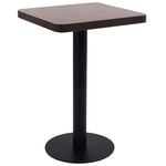 Bistro Table Dark Brown 50x50 cm MDF 286428