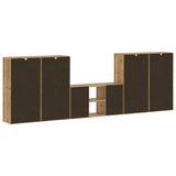 5 Piece TV Units with Storage "ODDA" Solid Wood Pine 3365370