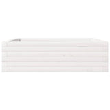 Garden Planter White 80x80x23 cm Solid Wood Pine 847199