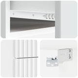 Wall-Mounted Bedside Cabinet with Drawer 2 pcs High Gloss White 898984