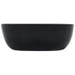 Wash Basin 42.5x42.5x14.5 cm Ceramic Black 143918
