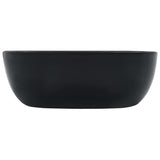 Wash Basin 42.5x42.5x14.5 cm Ceramic Black 143918