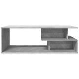 ZNTS Coffee Table Concrete Grey 102x55x35 cm Engineered Wood 848013