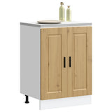 Kitchen Base Cabinet Porto Artisan Oak Engineered Wood 853926
