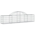 Arched Gabion Baskets 10 pcs 200x30x40/60 cm Galvanised Iron 3146055