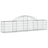 Arched Gabion Baskets 10 pcs 200x30x40/60 cm Galvanised Iron 3146055