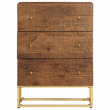 Chest of Drawers 55x30x76 cm Solid Wood Mango and Iron 371995