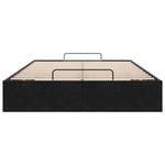 Ottoman Bed Frame No Mattress Black Double Velvet 3311002