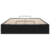 Ottoman Bed Frame No Mattress Black Double Velvet 3311002