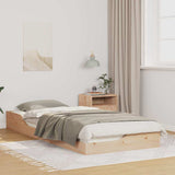 Bed Frame Brown 80 x 220 cm Solid Pine Wood 873409