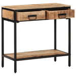 Console Table 70x35x70 cm Solid Rough Wood Mango 374076