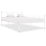 ZNTS Bed Frame without Mattress White Metal 120x200 cm 284631