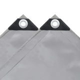 Tarpaulin 650 g/m 4x8 m Grey 43817