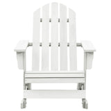 Garden Rocking Chair Wood White 40861