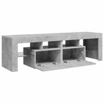 TV Cabinet with LED Lights Concrete Grey 140x36.5x40 cm 804368