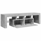 TV Cabinet with LED Lights Concrete Grey 140x36.5x40 cm 804368