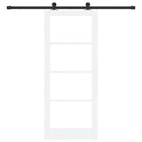 Sliding Door ORKDAL White and Black 83 x 202 cm 3332026