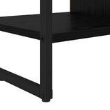 Side Cabinet Black Oak 96.5 x 30 x 75 cm Engineered Wood 886612