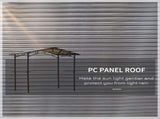 8ft x 5ft Outdoor BBQ Protective Gazebo Tent Aluminium Steel Frame w/ 2 Shelves Hardtop Roof Canopy T3398P320140