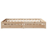 Bed Frame with Drawers without Mattress 150x200 cm King Size 3301950