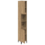 Bathroom Cabinet Artisan Oak 30x30x190 cm Engineered Wood 857106