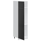 Kitchen Cupboard Lucca Black Engineered Wood 853868