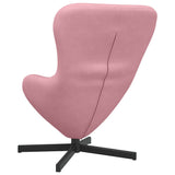 Egg Chair Pink 63 x 73 x 90 cm Velvet 42002760