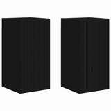TV Wall Cabinet 2 pcs Black 30 x 31 x 60 cm Engineered Wood 892272