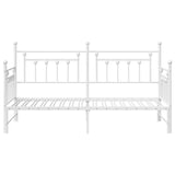 Daybed Frame White 80 x 200 cm Steel 42002678