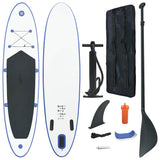 Stand Up Paddle Board Set SUP Surfboard Inflatable Blue and White 92204