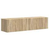 TV Wall Cabinet 2 pcs Sonoma 60 x 31 x 29.5 cm Engineered Wood 892194