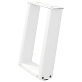 Coffee Table Legs U-Shaped 2 pcs White 28x cm Steel 4012757