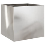 ZNTS Planter Silver 42x40x39 cm Stainless Steel 841555