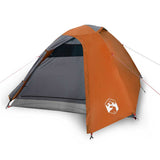 Camping Tent Dome 3-Person Orange Waterproof 94333