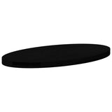 Table Top Dark Brown 80x40x4 cm Solid Wood Oak Oval 4009057