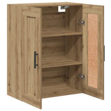 Wall Mounted Cabinet Artisian Oak 69.5x34x90 cm Engineered Wood 857313