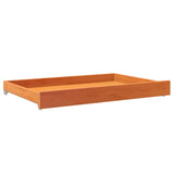 Day Bed Drawers 2 pcs Wax Brown Solid Wood Pine 844134
