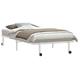 Bed Frame without Mattress Foldable White 100x200 cm Steel 4103969